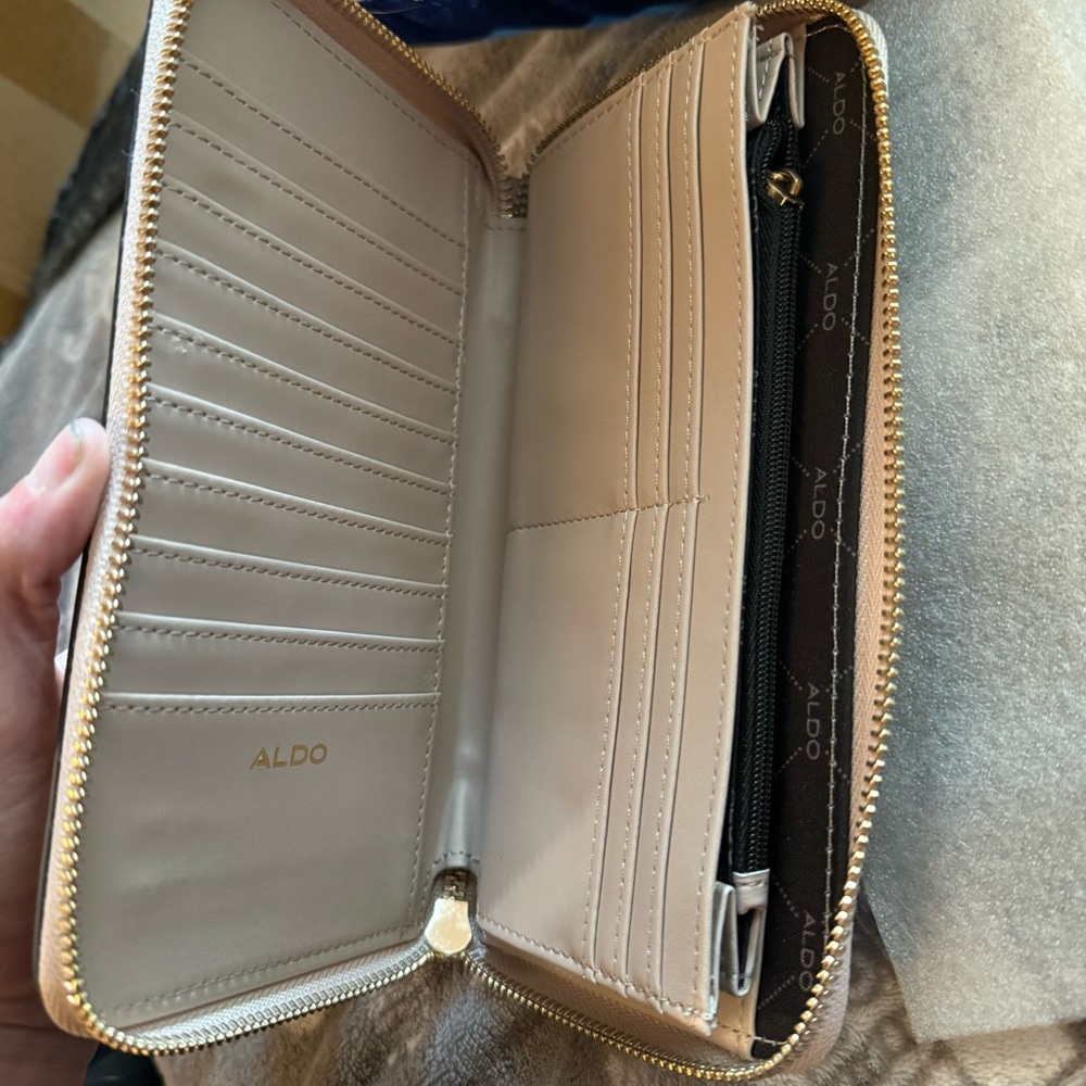 Aldo Creamy Peach Women's Wallet - Picture 9 of 13